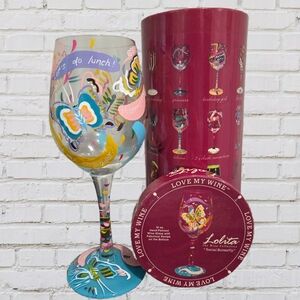 Lolita "Social Butterfly" Wine Glass with Gift Box